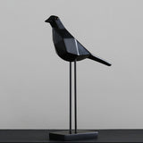 Maxbell Nordic Style Resin Bird Ornament Desktop Decorations Black