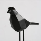 Maxbell Nordic Style Resin Bird Ornament Desktop Decorations Black