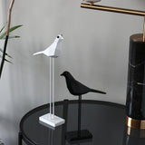 Maxbell Nordic Style Resin Bird Ornament Desktop Decorations Black