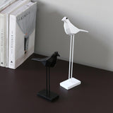 Maxbell Nordic Style Resin Bird Ornament Desktop Decorations Black