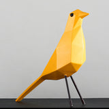 Maxbell Resin Geometric Origami Eames Bird Statue Modern home Furnishing Articles S