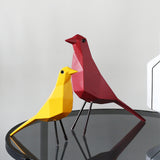 Maxbell Resin Geometric Origami Eames Bird Statue Modern home Furnishing Articles S
