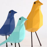 Maxbell Resin Geometric Origami Eames Bird Statue Modern home Furnishing Articles S