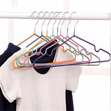 Maxbell 10pcs Children Adult Clothes Hanger Clothes Drying Rack Non-Slip Shirt Hook