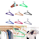 Maxbell 10pcs Children Adult Clothes Hanger Clothes Drying Rack Non-Slip Shirt Hook