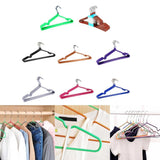 Maxbell 10pcs Children Adult Clothes Hanger Clothes Drying Rack Non-Slip Shirt Hook