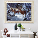 Maxbell 5D DIY Diamond Painting Horse Cross Stitch Embroidery Picture Reindeer