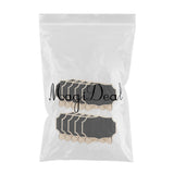 Maxbell Wooden Mini Blackboard Signs Kitchen Message Memo 10pcs Polygon