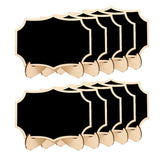 Maxbell Wooden Mini Blackboard Signs Kitchen Message Memo 10pcs Polygon