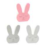 Maxbell Nordic Style Lovely Rabbit Desktop Decorative Ornament for Bedroom  Gray