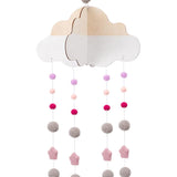 Maxbell Hanging Clouds Garland for Baby Shower Wedding Party Decor  White