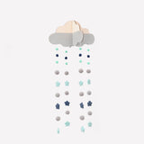 Maxbell Hanging Clouds Garland for Baby Shower Wedding Party Decor  Gray