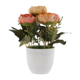 Maxbell Artificial Peony Silk Flowers Bouquet Wedding Home Decorations Orange