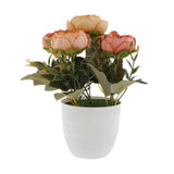 Maxbell Artificial Peony Silk Flowers Bouquet Wedding Home Decorations Orange