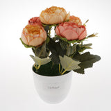 Maxbell Artificial Peony Silk Flowers Bouquet Wedding Home Decorations Orange