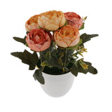 Maxbell Artificial Peony Silk Flowers Bouquet Wedding Home Decorations Orange