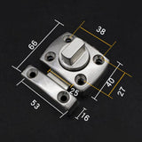Maxbell Stainless Steel Home Door Bolt Front Door Bolt For Home Hotel Size L _Silver