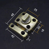Maxbell Stainless Steel Home Door Bolt Front Door Bolt For Home Hotel Size S _Bronze