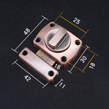 Maxbell Stainless Steel Home Door Bolt Front Door Bolt For Home Hotel Size S _Red