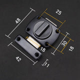 Maxbell Stainless Steel Home Door Bolt Front Door Bolt For Home Hotel Size S _Black