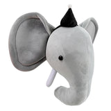 Maxbell Kids Room Wall Hanging Decor Ornament Flush Dolls Animal Head Elephant