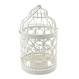 European Style Electroplated Birdcage Shape Tea Light Candle Holder Style01