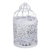 European Style Electroplated Birdcage Shape Tea Light Candle Holder Style03