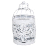 European Style Electroplated Birdcage Shape Tea Light Candle Holder Style05
