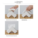 Tissue Box Cover Creative Triangle Tissue Box Cover White