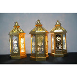 Metal LED Lights Lantern Eid Mubarak Ramadan Lamp for Home Islamic Muslim 4