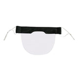 Summer Washable Face Light-Weight Communication Shield PVC Visual Face Mask Black