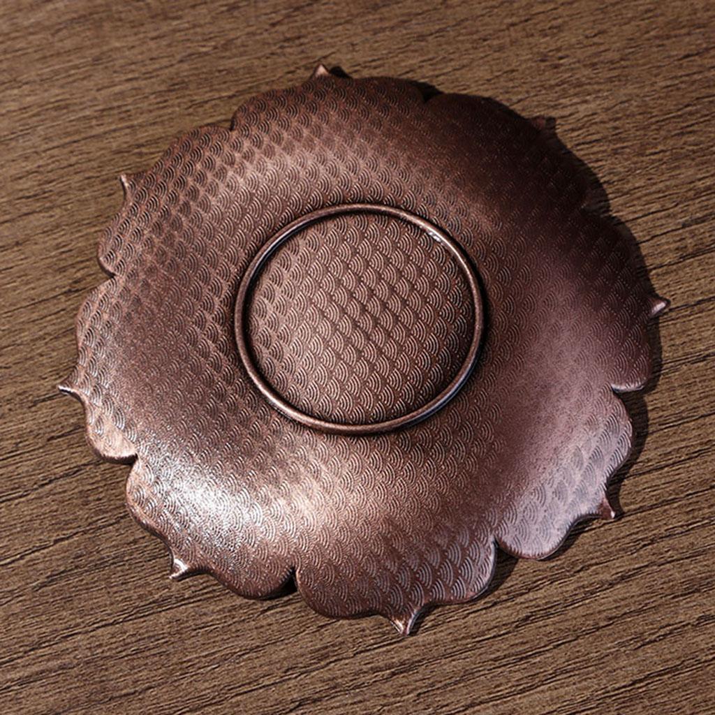 Flower Cone Stick Incense Burner Plate Stick Tower Holder Bowl Decor Copper