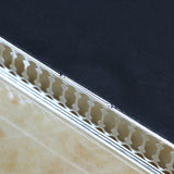 Maxbell Rectangular Silver Mirror Table Centrepiece Serving Tray Decorative Plate