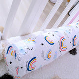 2.5M Baby Cot Bed Bumper Crib Infant Protector Cotton Bedding Pillow Red
