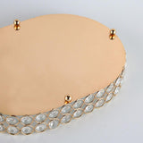 Gold Mirrored Crystal Vanity Makeup Tray Cosmetic Perfume Bottle Tray L