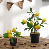 Artificial Plants Bonsai Fruit Tree Potted for Wedding Decor Lemon S