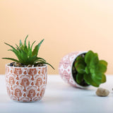 Mini Artificial Succulent Fake Plants Potted for Home Office Decor Style3