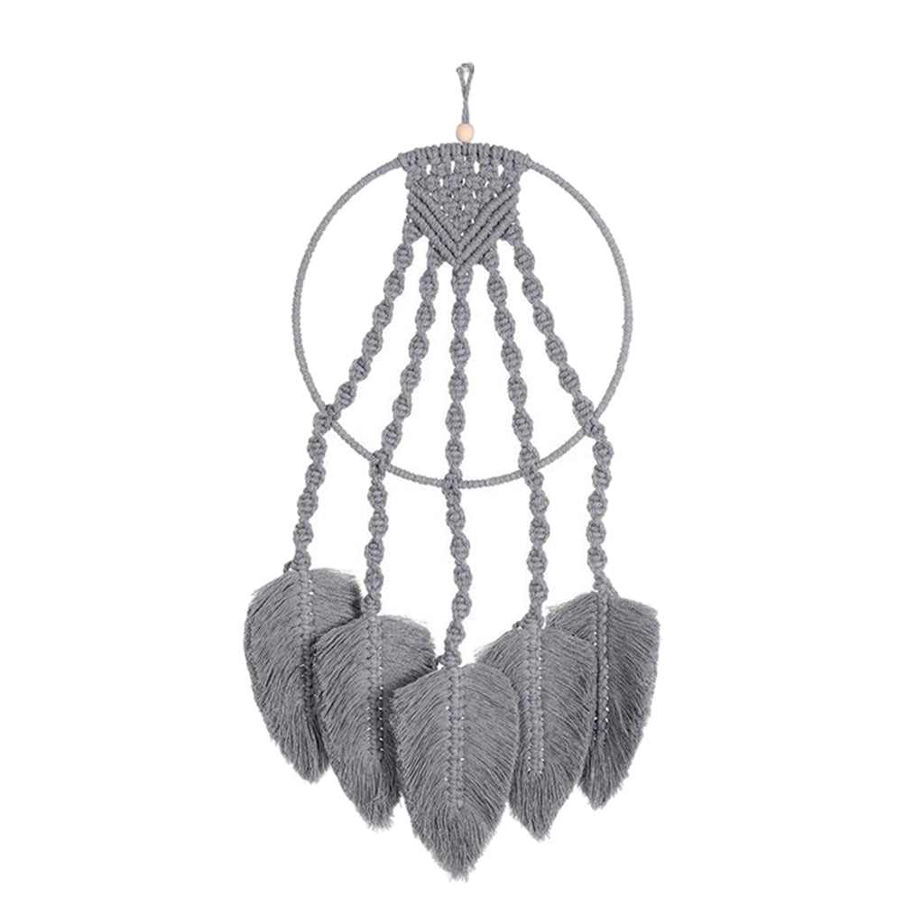 Maxbell  Macrame Boho Wall Hangings Tapestry Woven Rope Art Home Decoration Gray