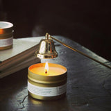 Stainless Steel Candle Snuffer Tool Long Handle Bell Extinguisher Gold