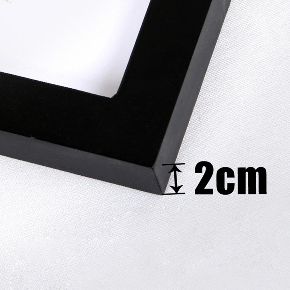 Frame Photo Holder Hanging Picture Photo Display Wall Vertical Decor Black