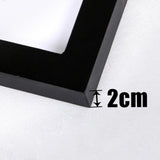 Frame Photo Holder Hanging Picture Photo Display Wall Vertical Decor Black