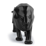 Nordic Style Resin Lion Ornament Abstract Sculpture Home Office Table Decor black