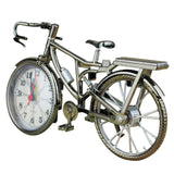 Home Decor Retro Bicycle Alarm Clock Arabic Numeral Bicycle Alarm Clock