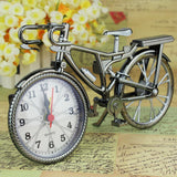 Home Decor Retro Bicycle Alarm Clock Arabic Numeral Bicycle Alarm Clock