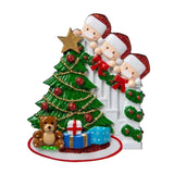 1pc 2020 Christmas Tree Ornament Family DIY Name New Year Home Decorative 3 people