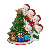 1pc 2020 Christmas Tree Ornament Family DIY Name New Year Home Decorative 5 people