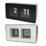 Retro Auto Flip Clock Simple Desk Down Page Clocks Home Decoration White