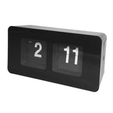 Retro Auto Flip Clock Simple Desk Down Page Clocks Home Decoration Black