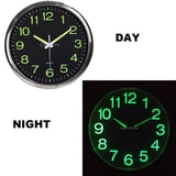 12'' Modern Luminous Large Quartz Wall Clock Glow In The Dark Bedroom Office