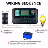 Maxbell 20-60A MPPT PWM Solar Panel Battery Regulator Charge Controller LCD Display 40A